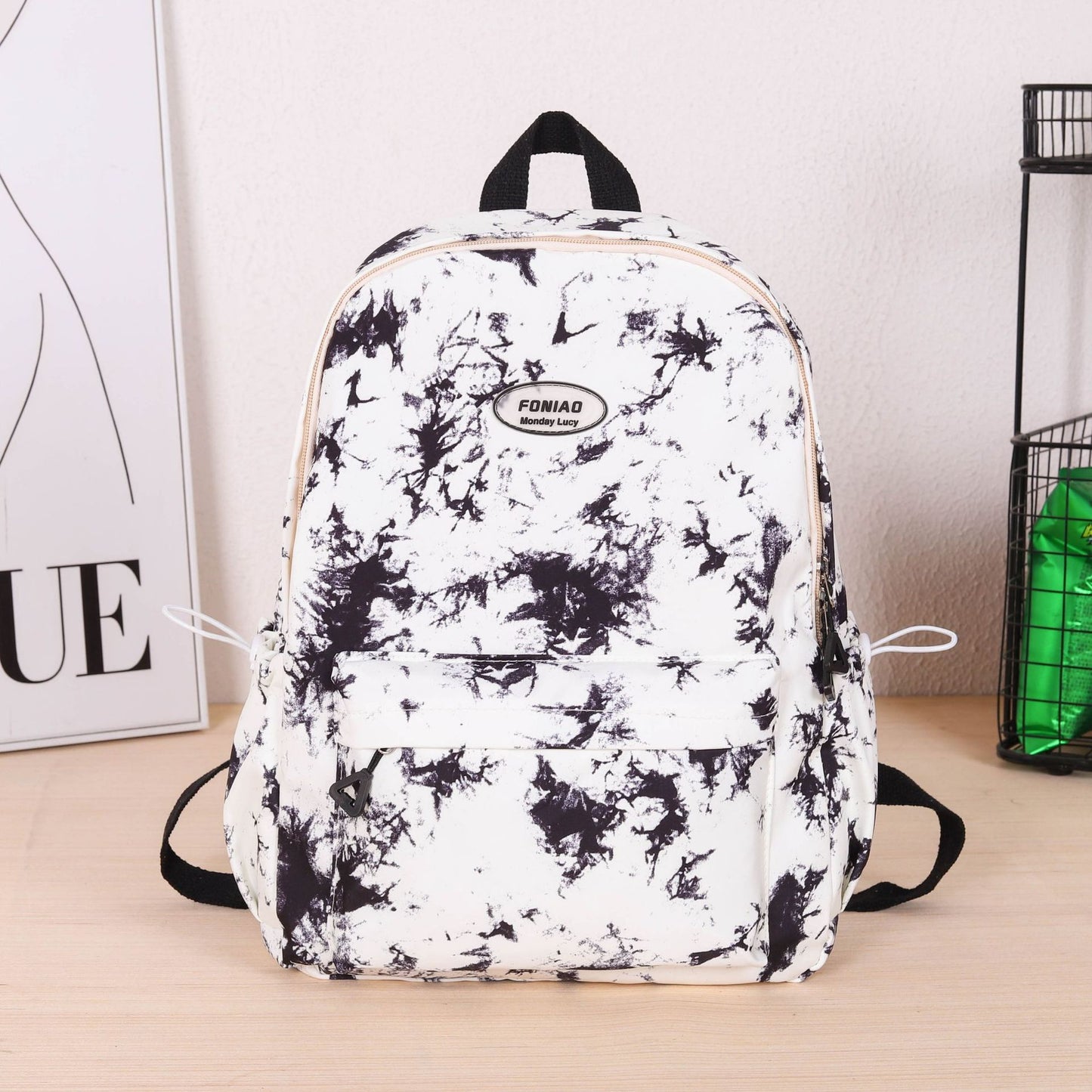 Stylische marmorierte Rucksack