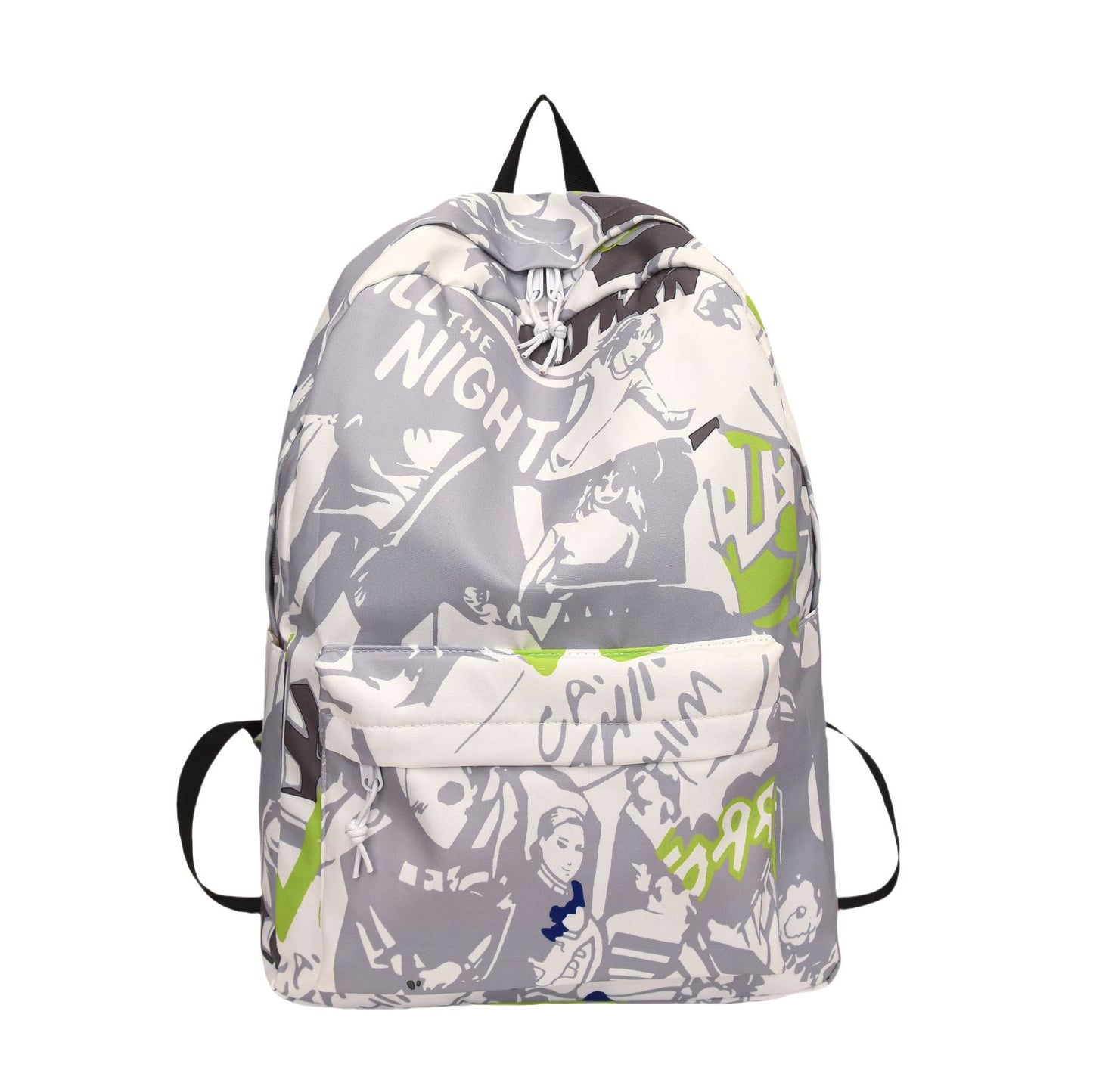 Grafikdruck Kordelzug Rucksack Brehn