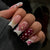 Dekoratives Press-On Nagelkunst-Set mit floralen Akzenten Brehn