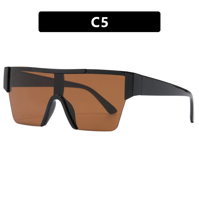 Damen futuristische Sportsonnenbrille mit UV-Schutz und breiter Gläserfläche Brehn