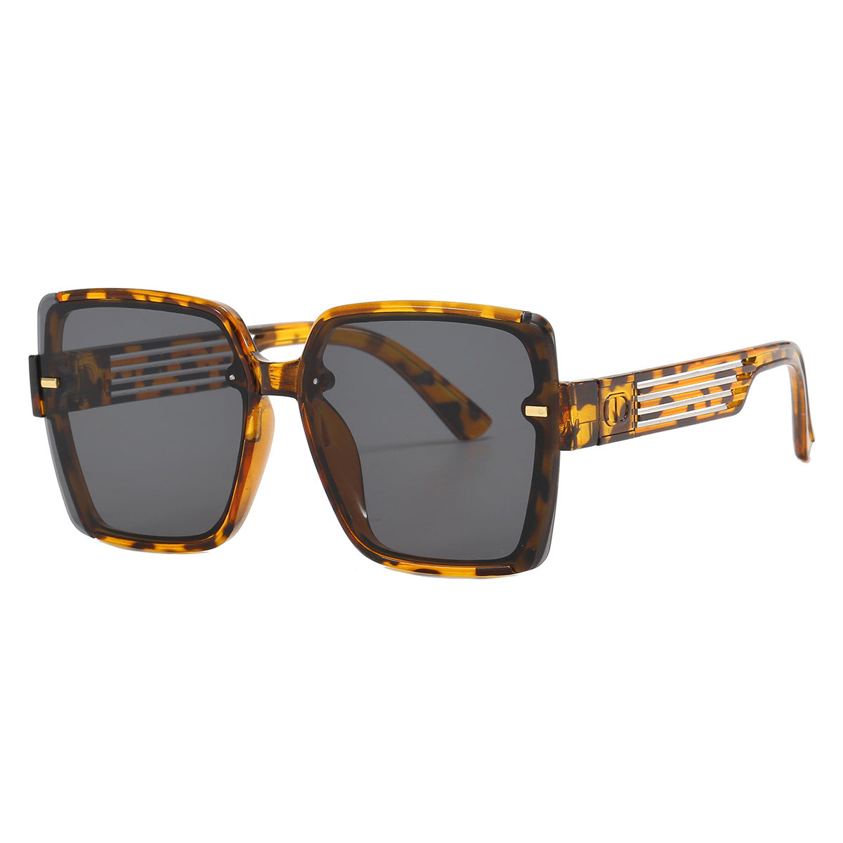 Damen trendige quadratische Sonnenbrille mit UV-Schutz und modischem Gestell Brehn