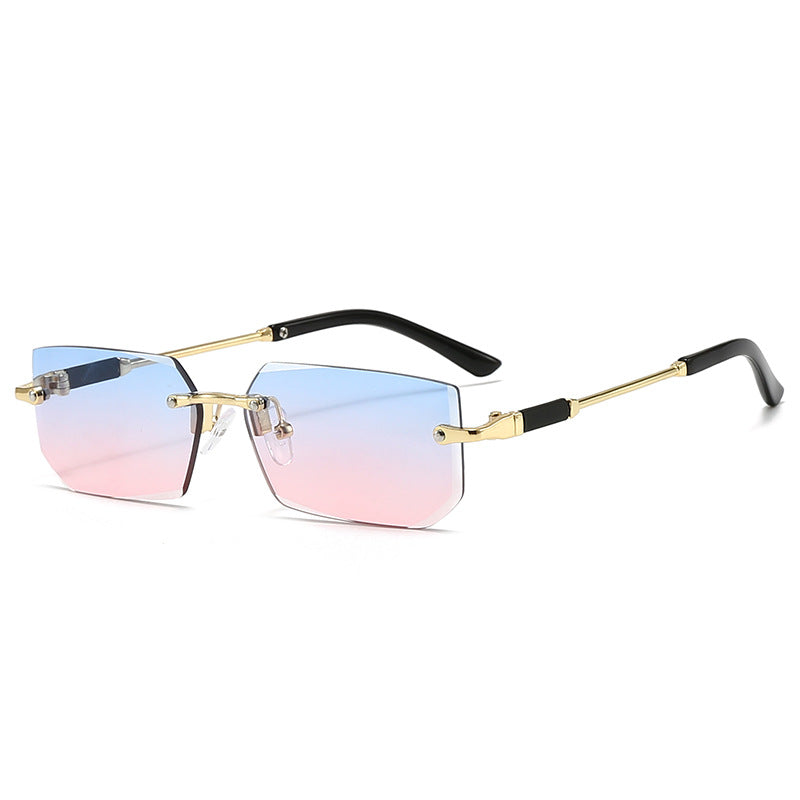 Damen elegante und modische Sonnenbrille mit transparentem Rahmen Brehn