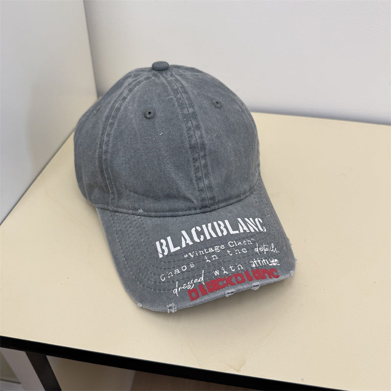 Herren beschädigte Grafik Denim Mütze Brehn
