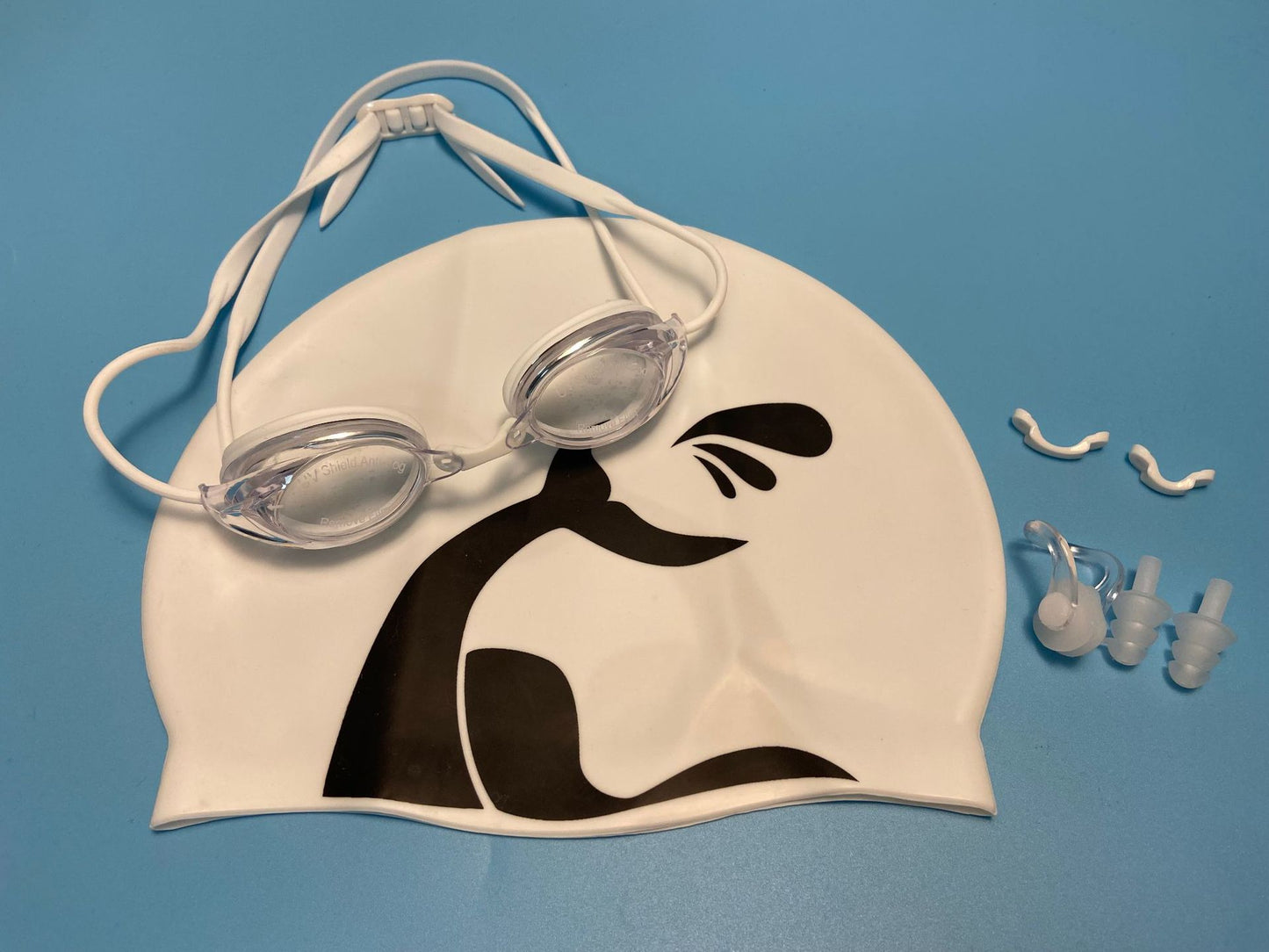 Schwimmbrille mit Verstellbarem Kopfband und Komfortnasenstück Brehn