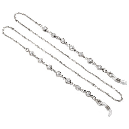 Elegante Perlenbesetzte Brillekette Brehn