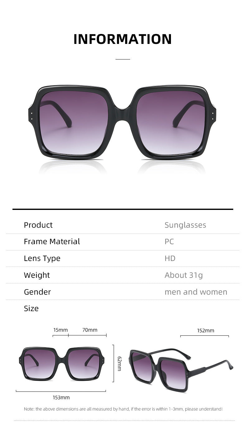 Damen modische oversized Sonnenbrille mit modernem Design Brehn