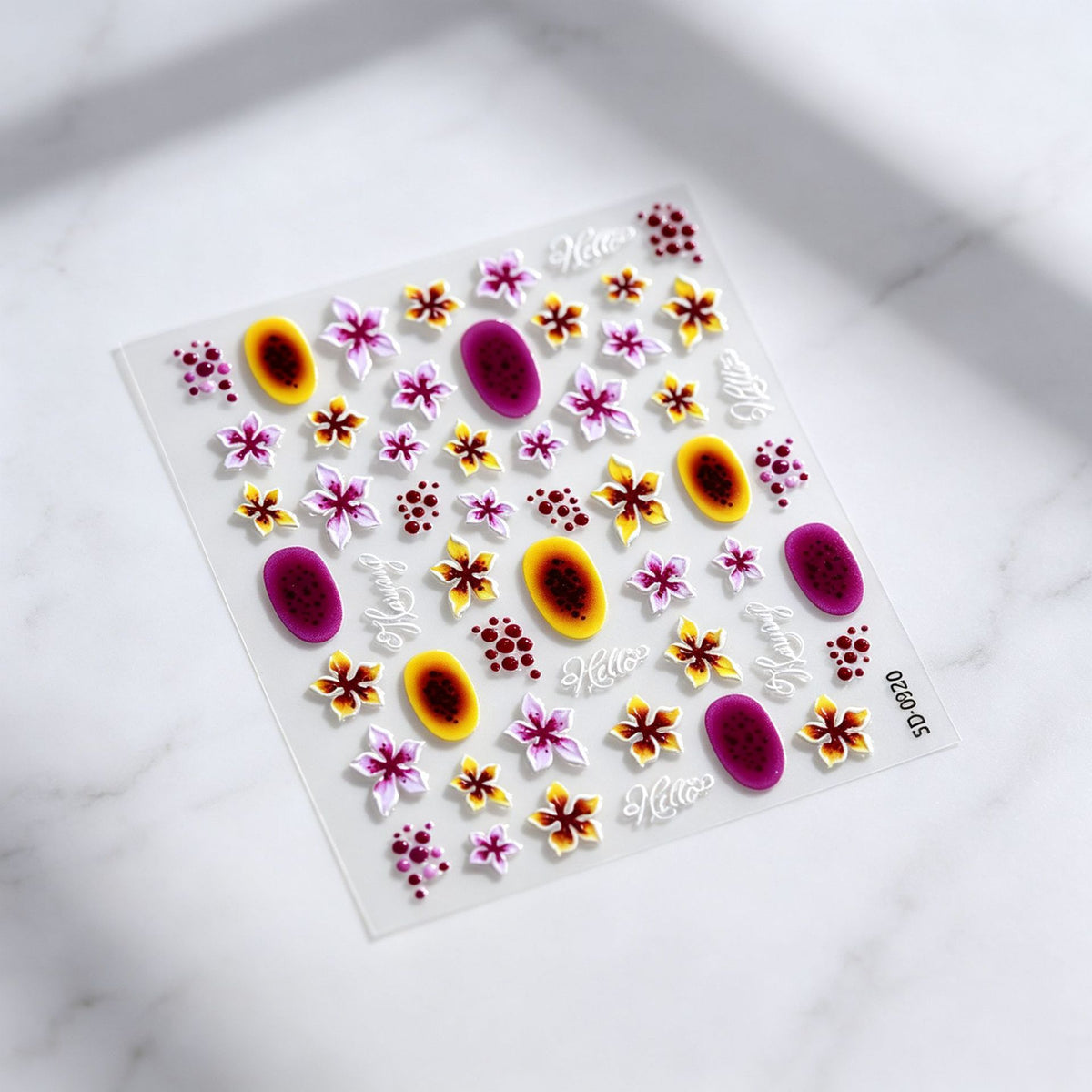 Floral Decorative Nail Art Aufkleber