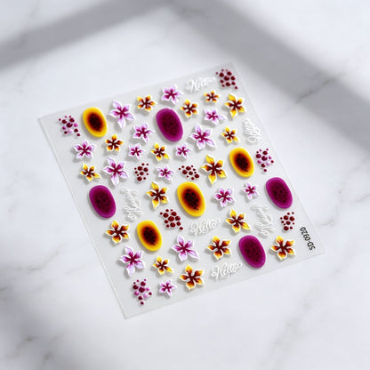 Floral Decorative Nail Art Aufkleber