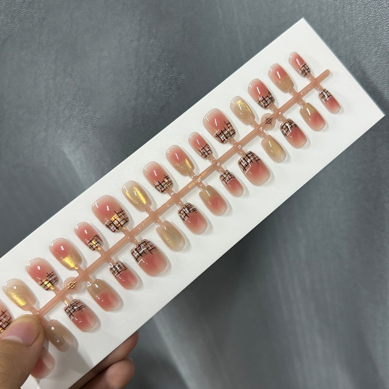 Künstlerisches Ombre Press-On Nagelspitzen Set Brehn