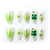 Floral Artikulierte Druck-on Nagel Set Brehn