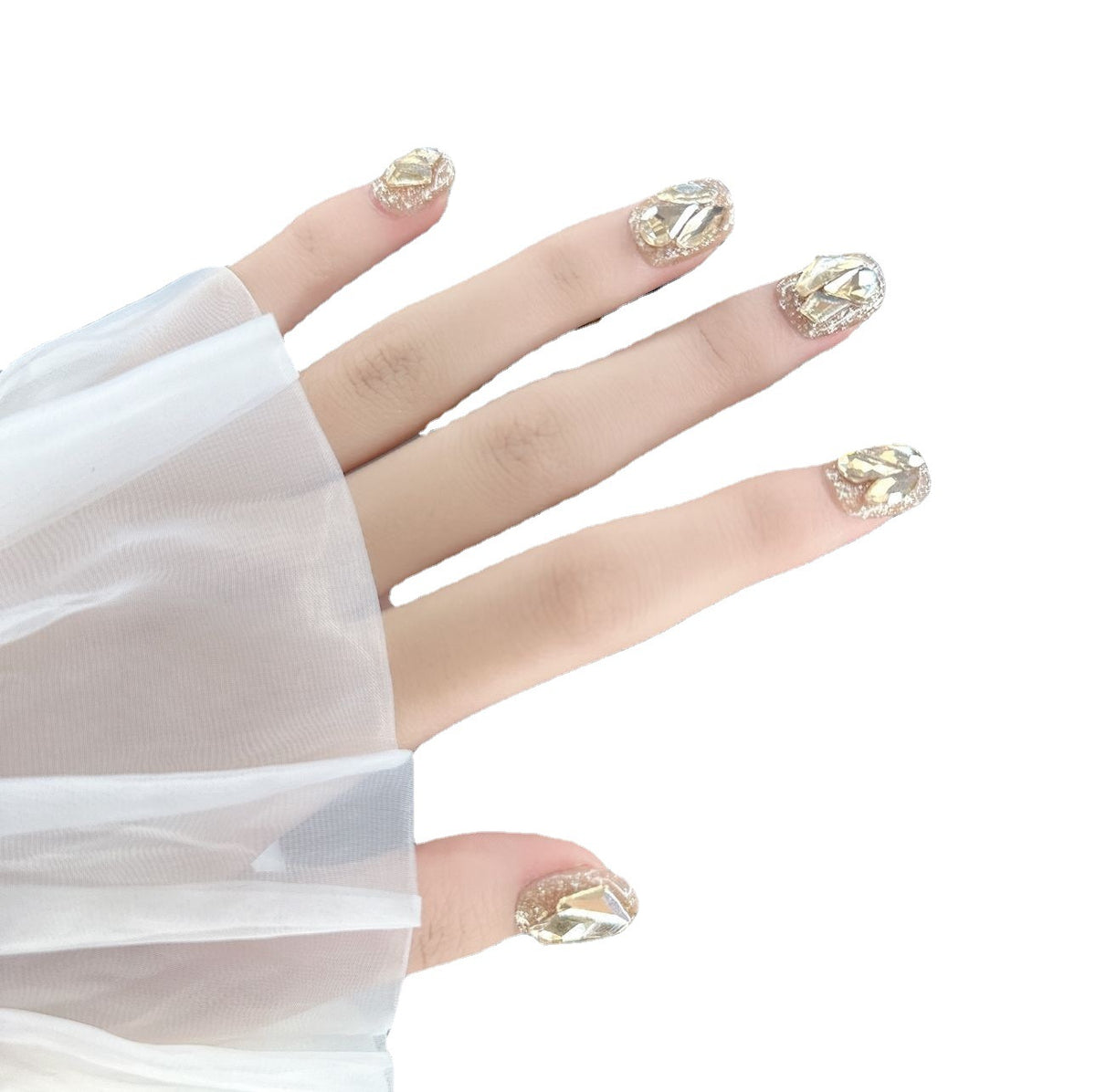 Glamorous Strass Press-On Nägel Brehn