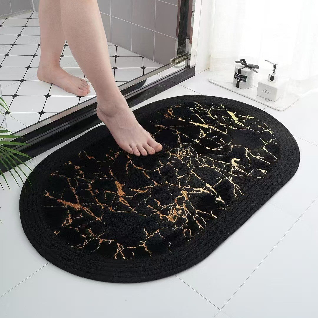 Luxuriöse Marmor Muster Badmatte