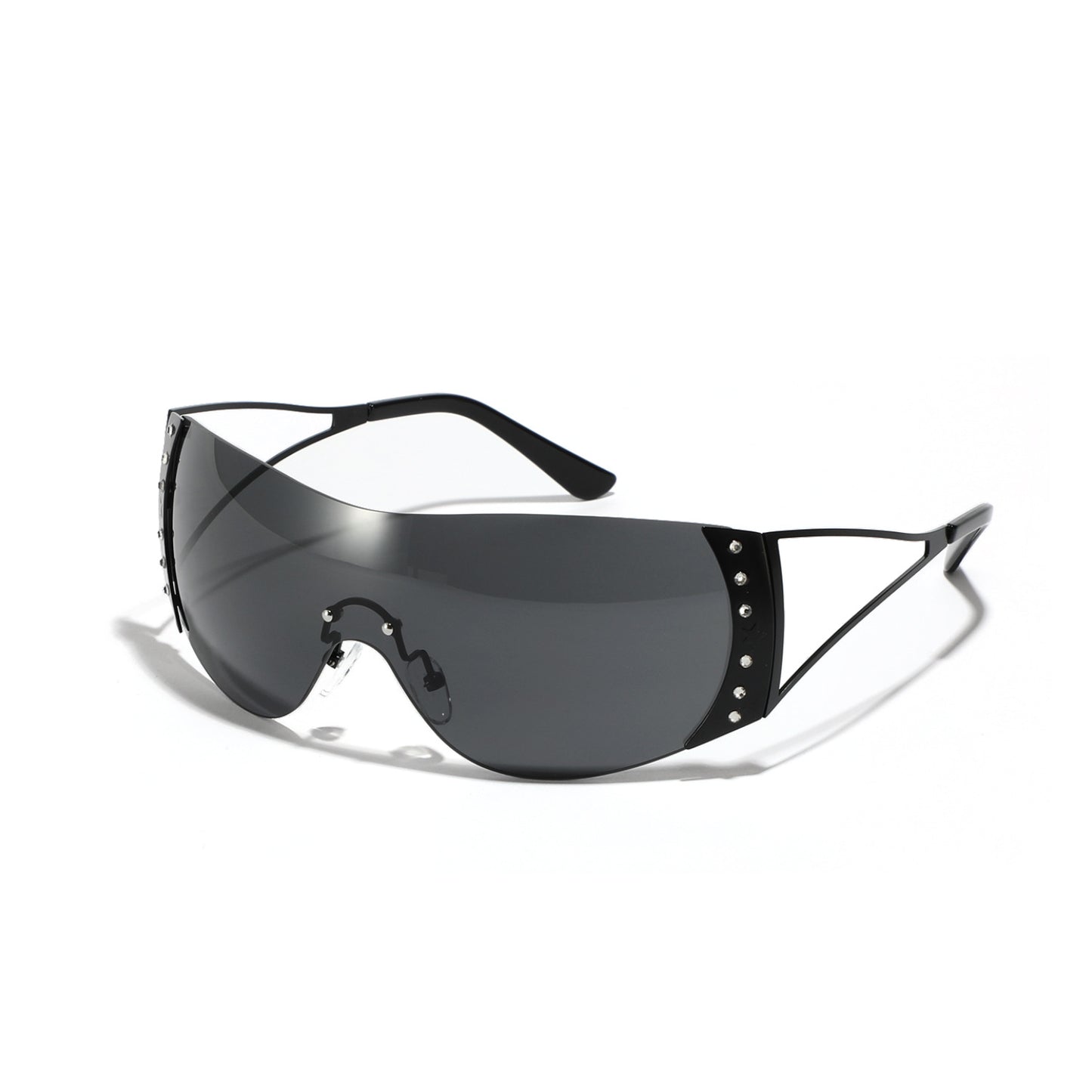 Damen futuristische Sonnenbrille mit stilvollem Rahmen und hochgradigem UV-Schutz Brehn