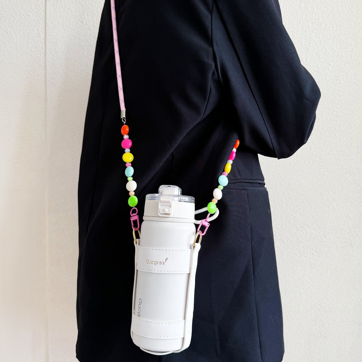 Handykette mit bunten Perlen Brehn