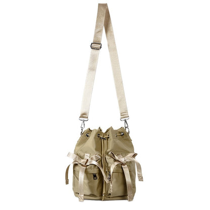 Stylische Freizeit Kordelzug Eimer Tasche