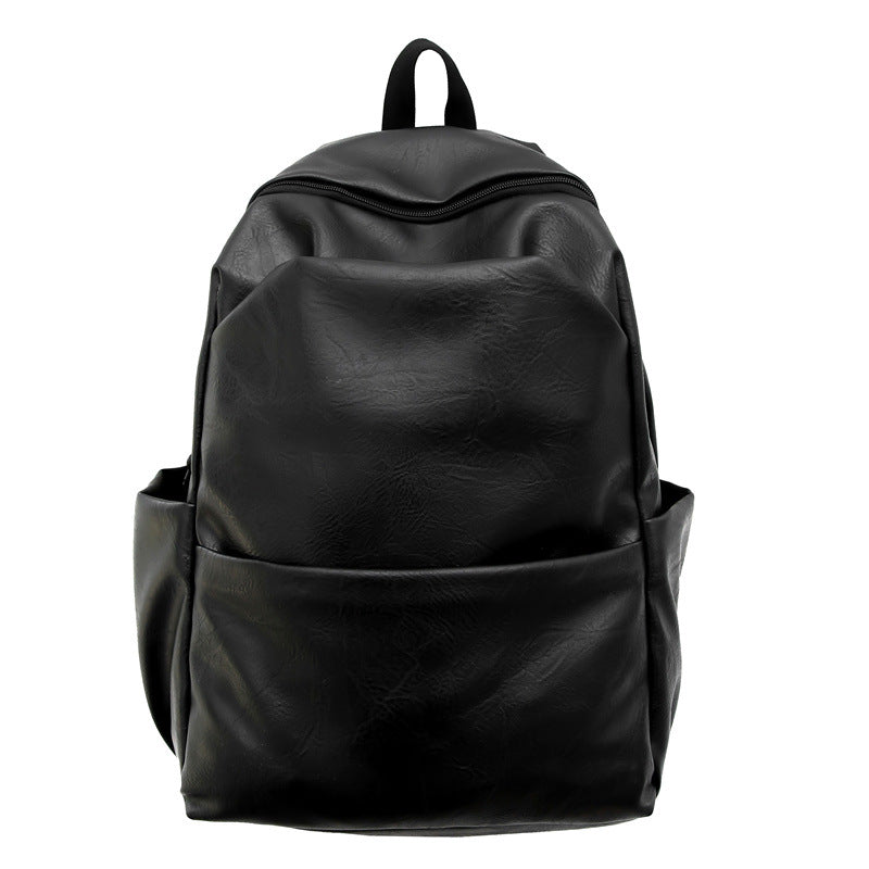 Sleek Textured Leather Backpack Brehn