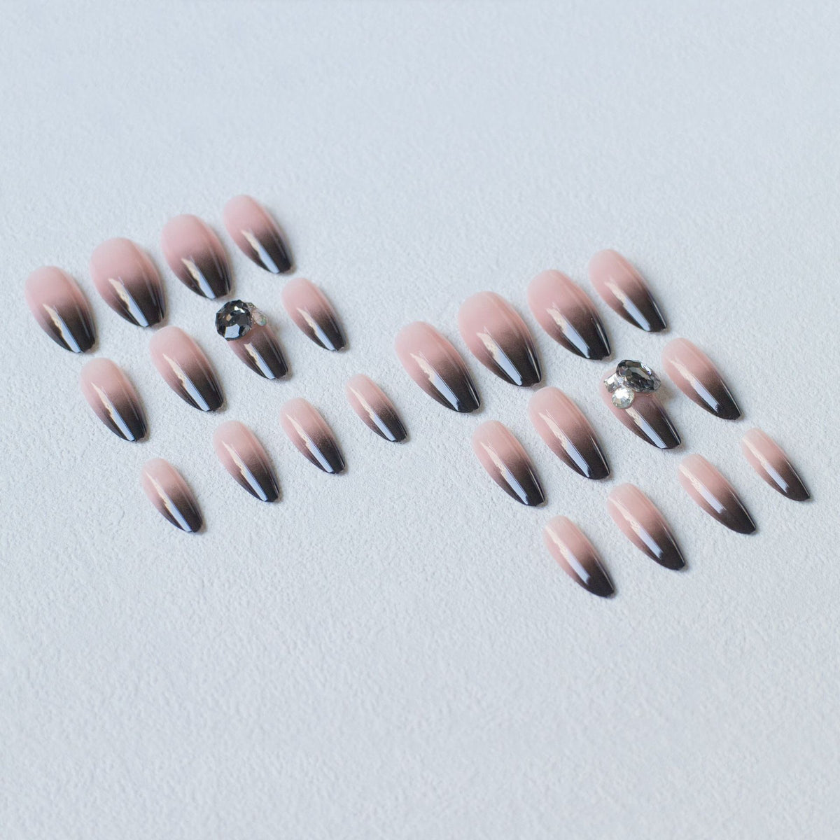 Elegante Ombre Stiletto Nagelkunst Set