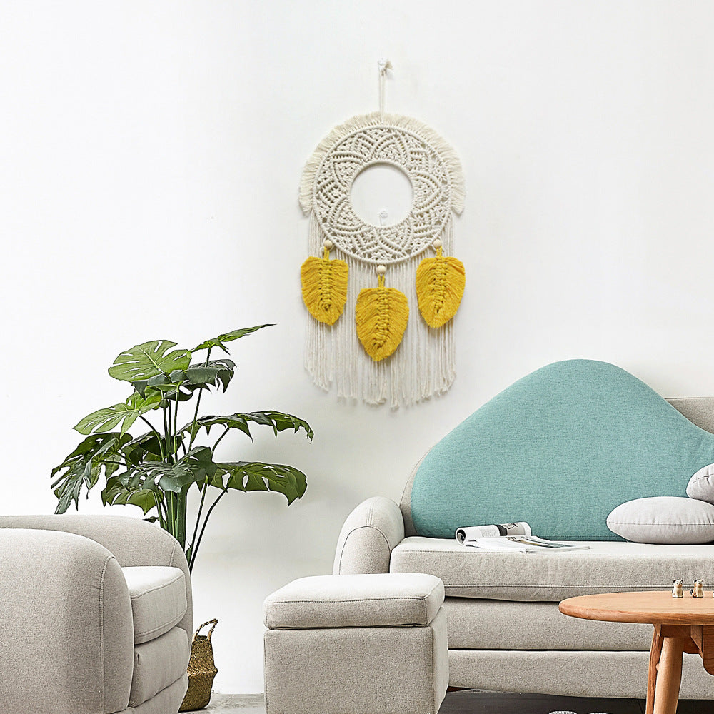Makramee Wanddekoration mit elegantem Reiz