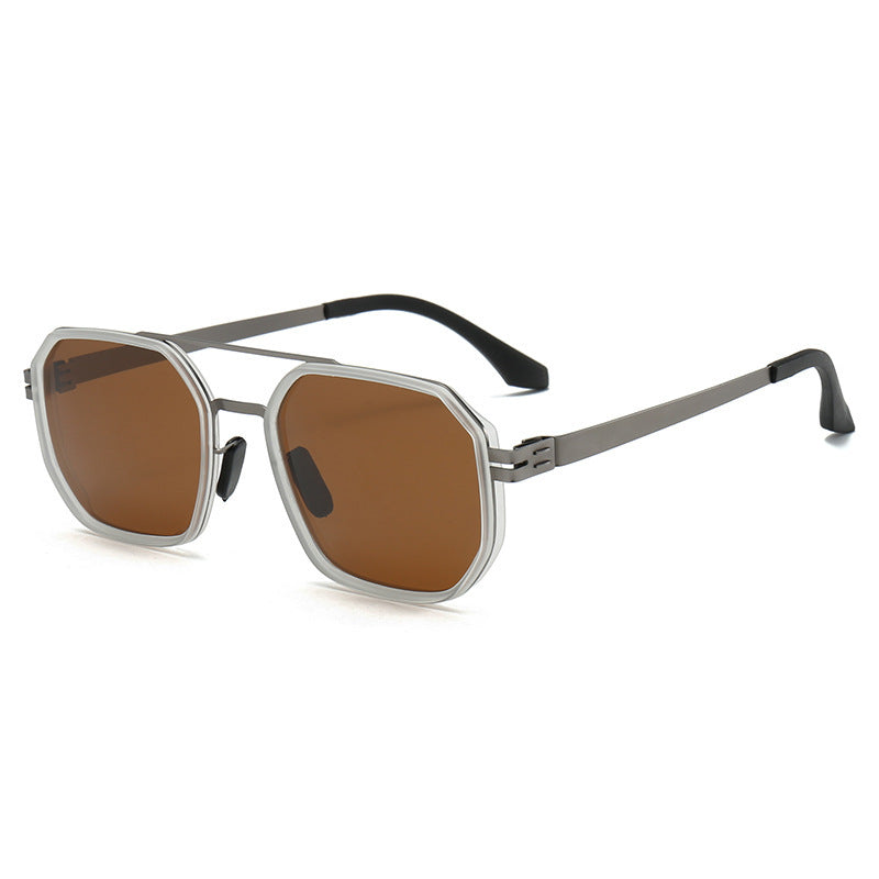 Damen Elegante Achtkantige Sonnenbrille Brehn
