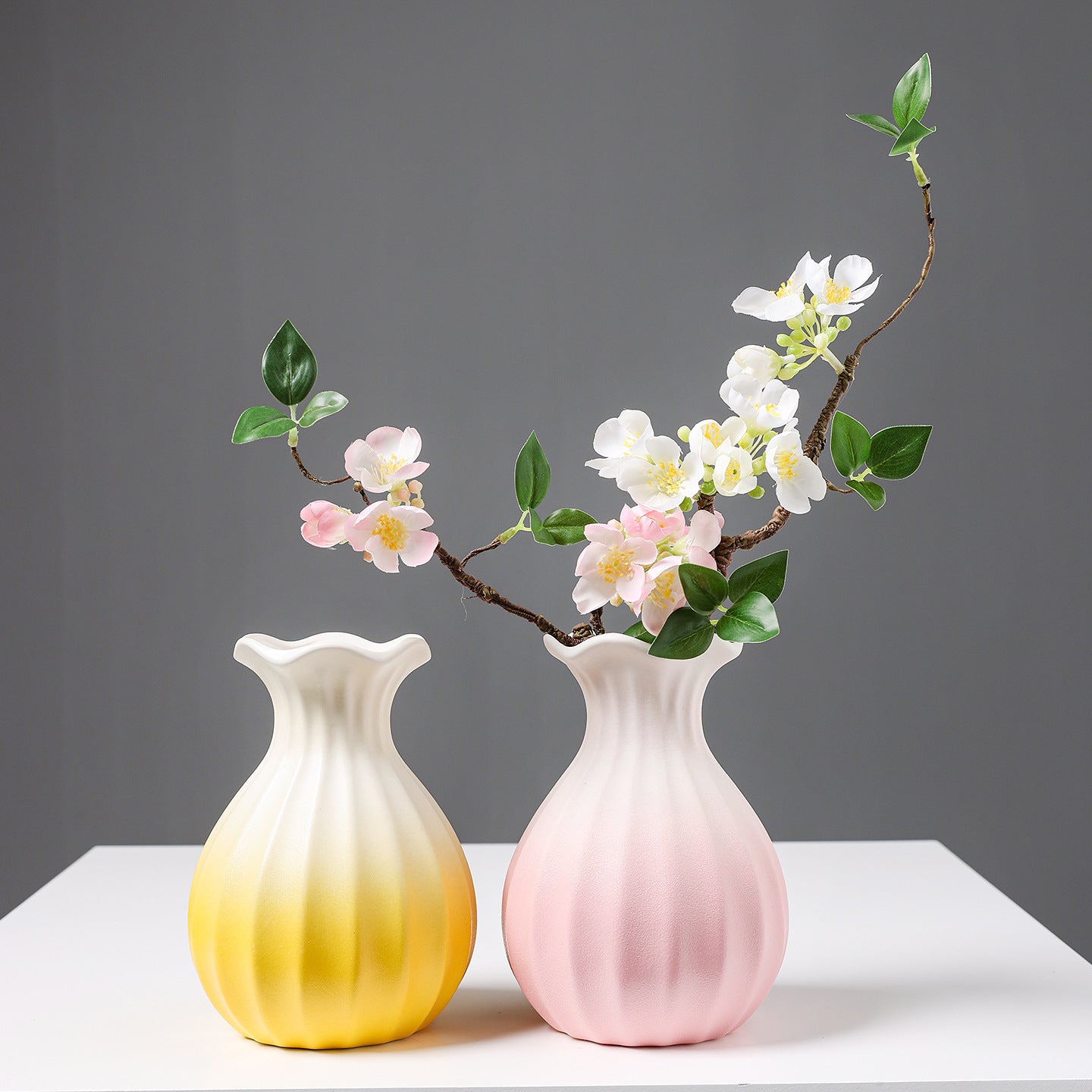 Elegante Gewebte Keramikblumenvase