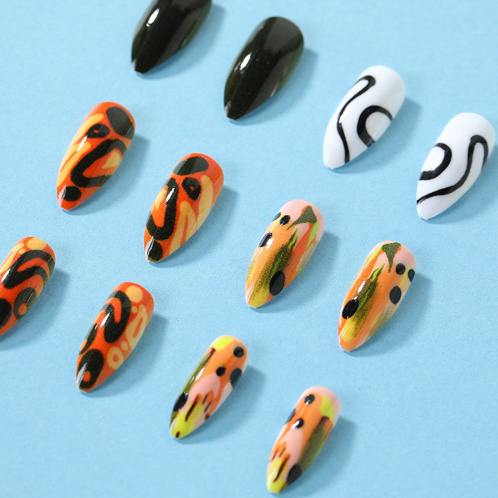 Kreative Nail Art Kunstnägel Set Brehn