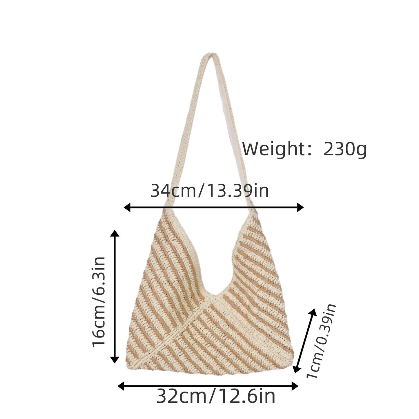 Handgefertigte Sommerliche Schultertasche Brehn