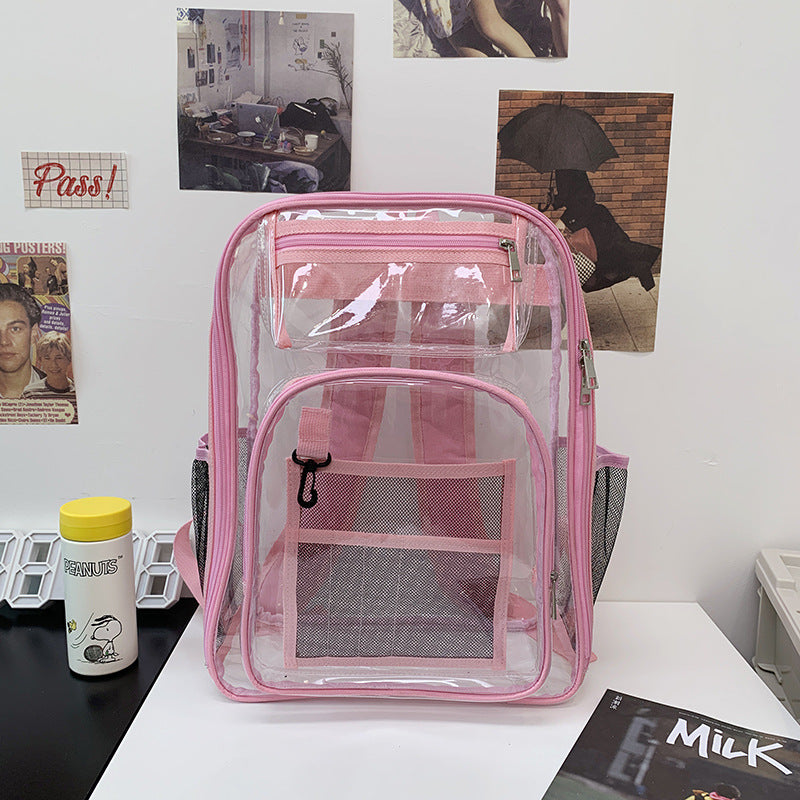 Transparenter Mehrfach-Taschen Klarer Schul-Rucksack Brehn