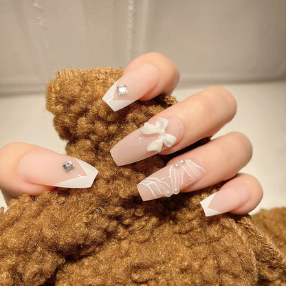 Elegantes Acryl Press-On-Nagelset Brehn
