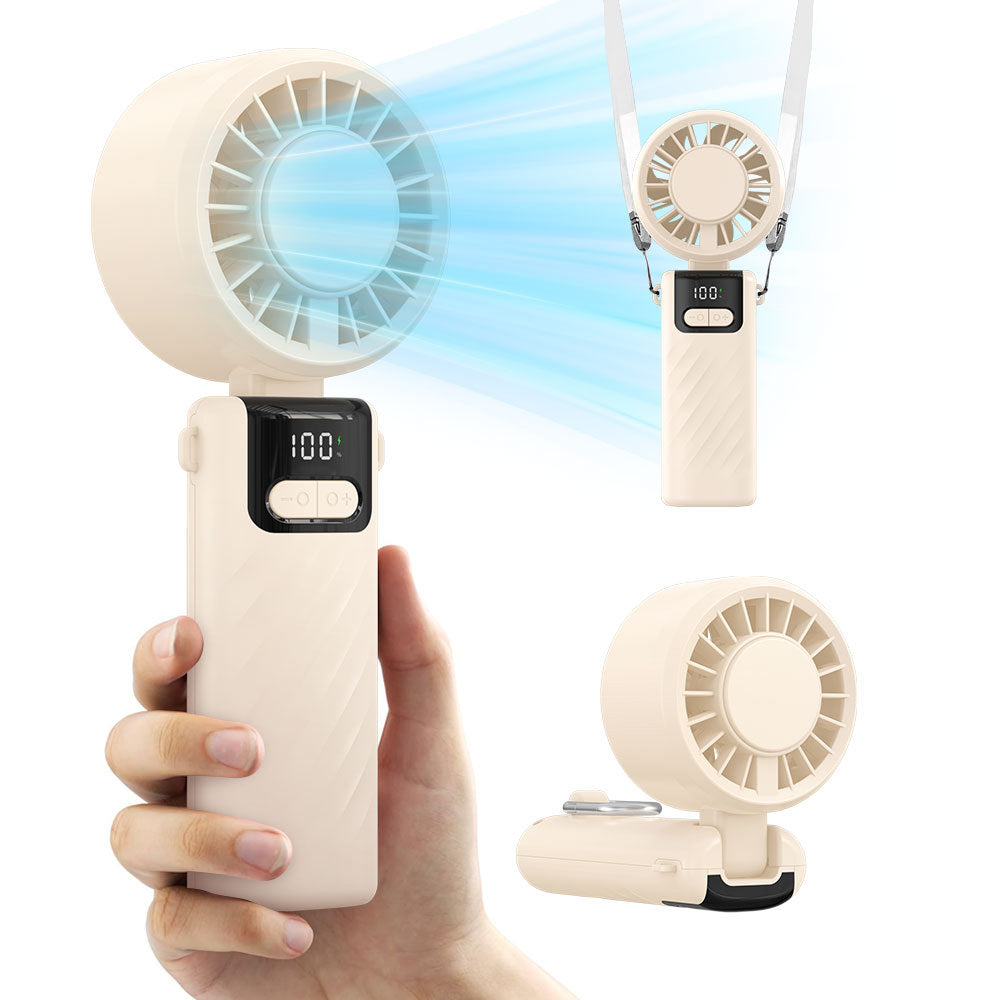 Unisex Compact Rechargeable Bladeless Handheld Fan Brehn