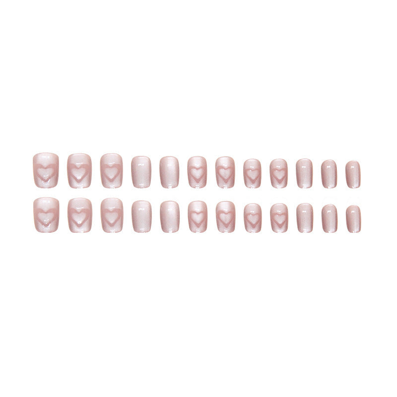 Herz-verzierte Gradient-Nagelkunst-Kit Brehn