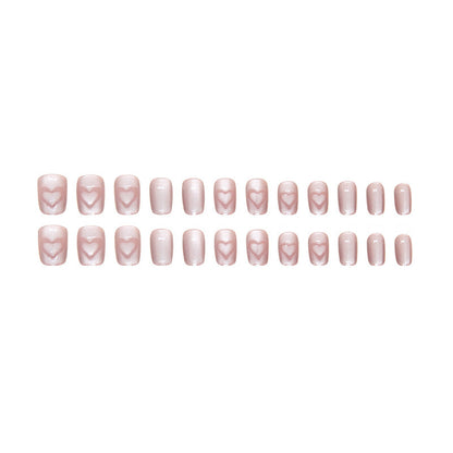 Herz-verzierte Gradient-Nagelkunst-Kit Brehn