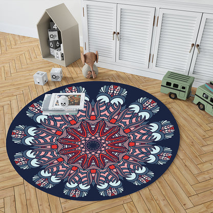 Mandala Druck runder Teppich Brehn