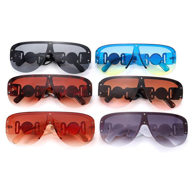 Damen große Sonnenbrille mit luxuriösem Randdesign Brehn