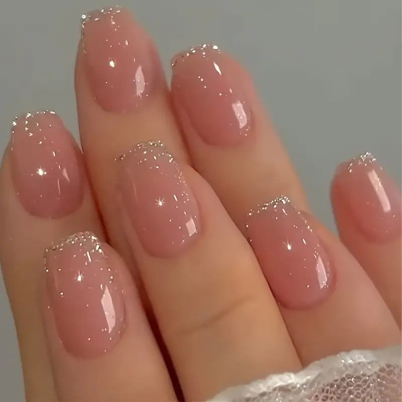 Elegante Glitzer-besetzte Nagelkunst Verbesserungen Brehn