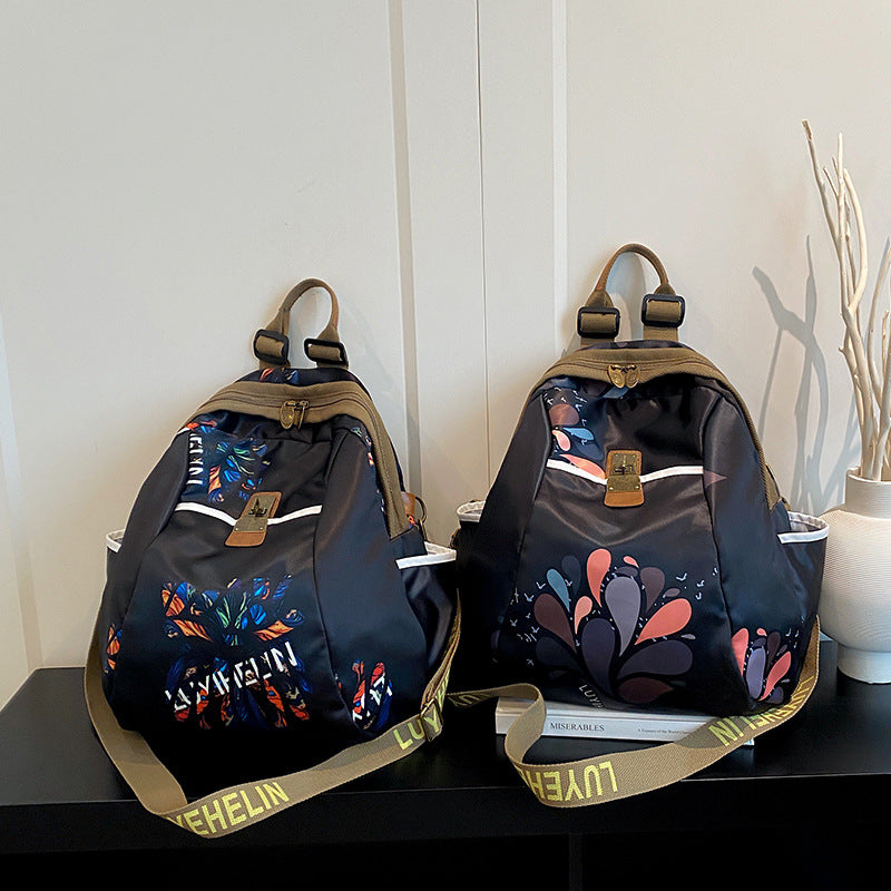 Künstlerischer Floral Zugbeutel Rucksack Brehn