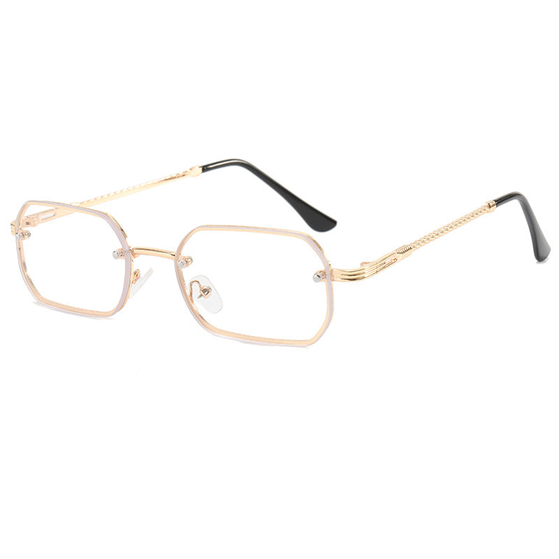 Damen modische Achtkant-Sonnenbrille mit luxuriösen Metallrahmen Brehn