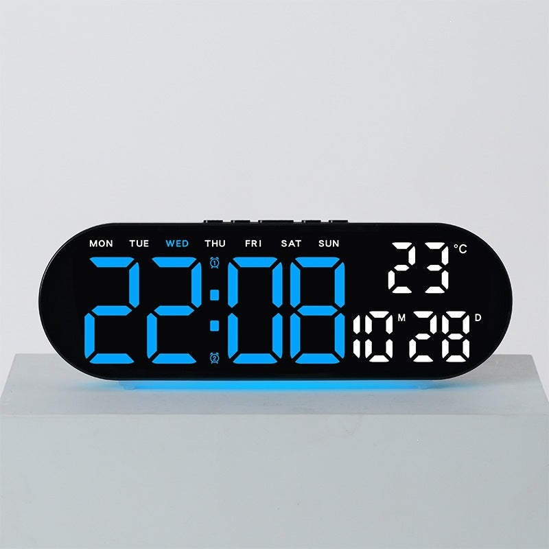 Digitaler Wecker mit Multifunktionalem Led-Display und Integrierter Thermometerfunktion Brehn