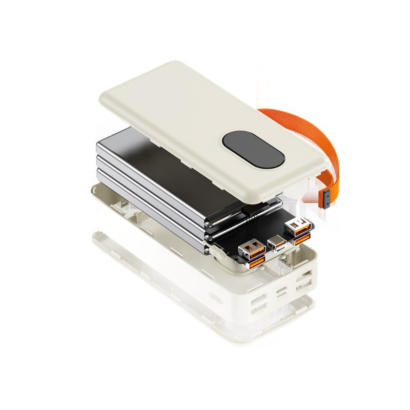 Powerbank mit Led-Display und Schnellem Ladeanschluss Brehn