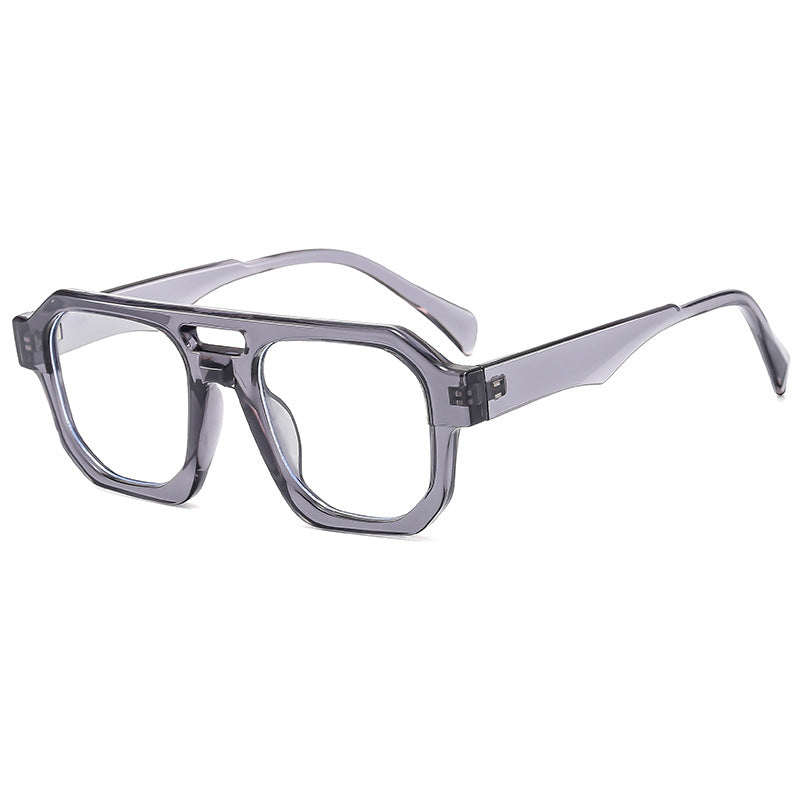 Damen exklusive polygonale Sonnenbrille mit luxuriösem Schildpatt-Muster Brehn