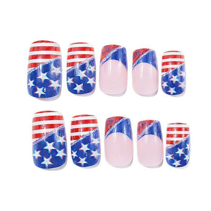 Patriotische Nagelkunst Designs Brehn