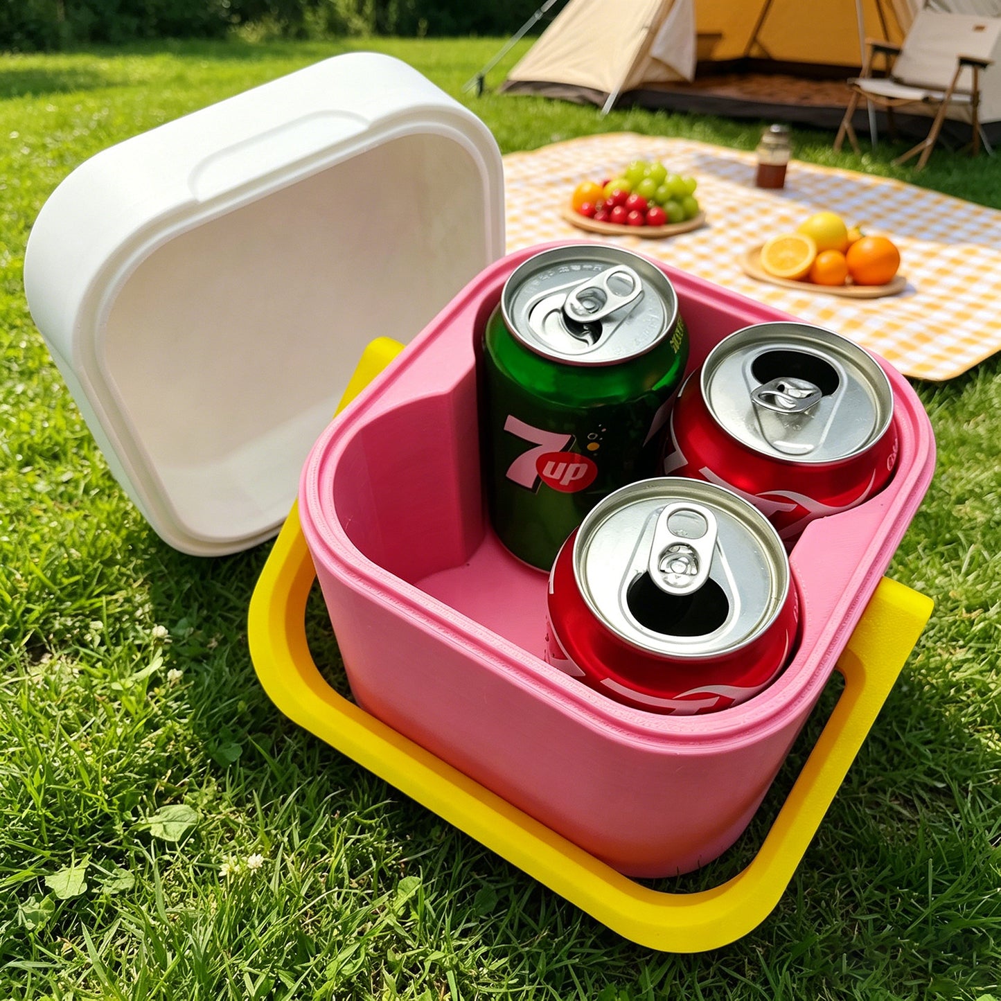 Unisex nan tragbare Kühlbox mit ergonomischem Tragegriff und isolierter Doppelwandung Brehn