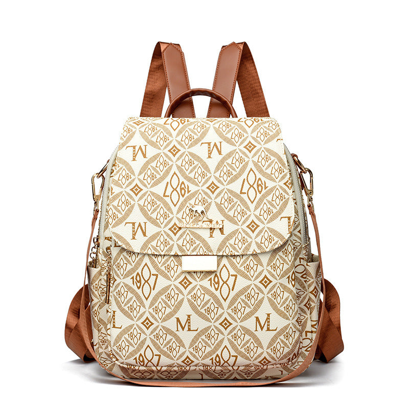 Designer gemusterter Rucksack