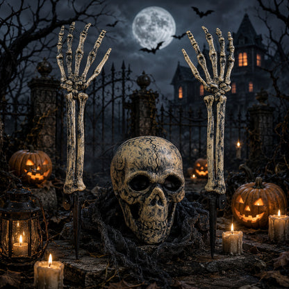 Gruselige Halloween Deko-Skelett-Baumstämme Brehn