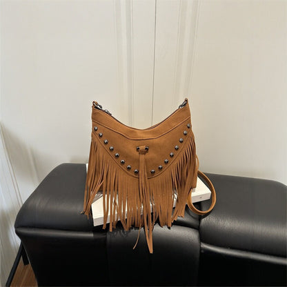 Bohemian Fransen Schultertasche