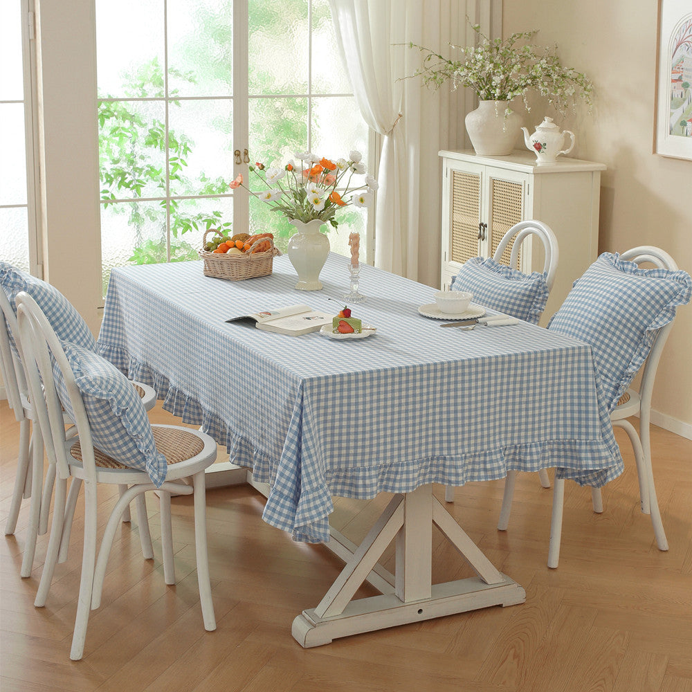 Vichy Rüschende Tischdecke
