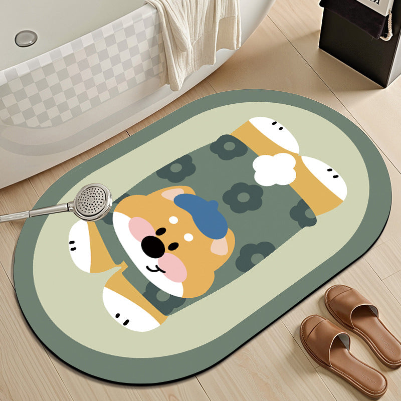 Niedlicher Cartoon Hund Badezimmermatte Brehn