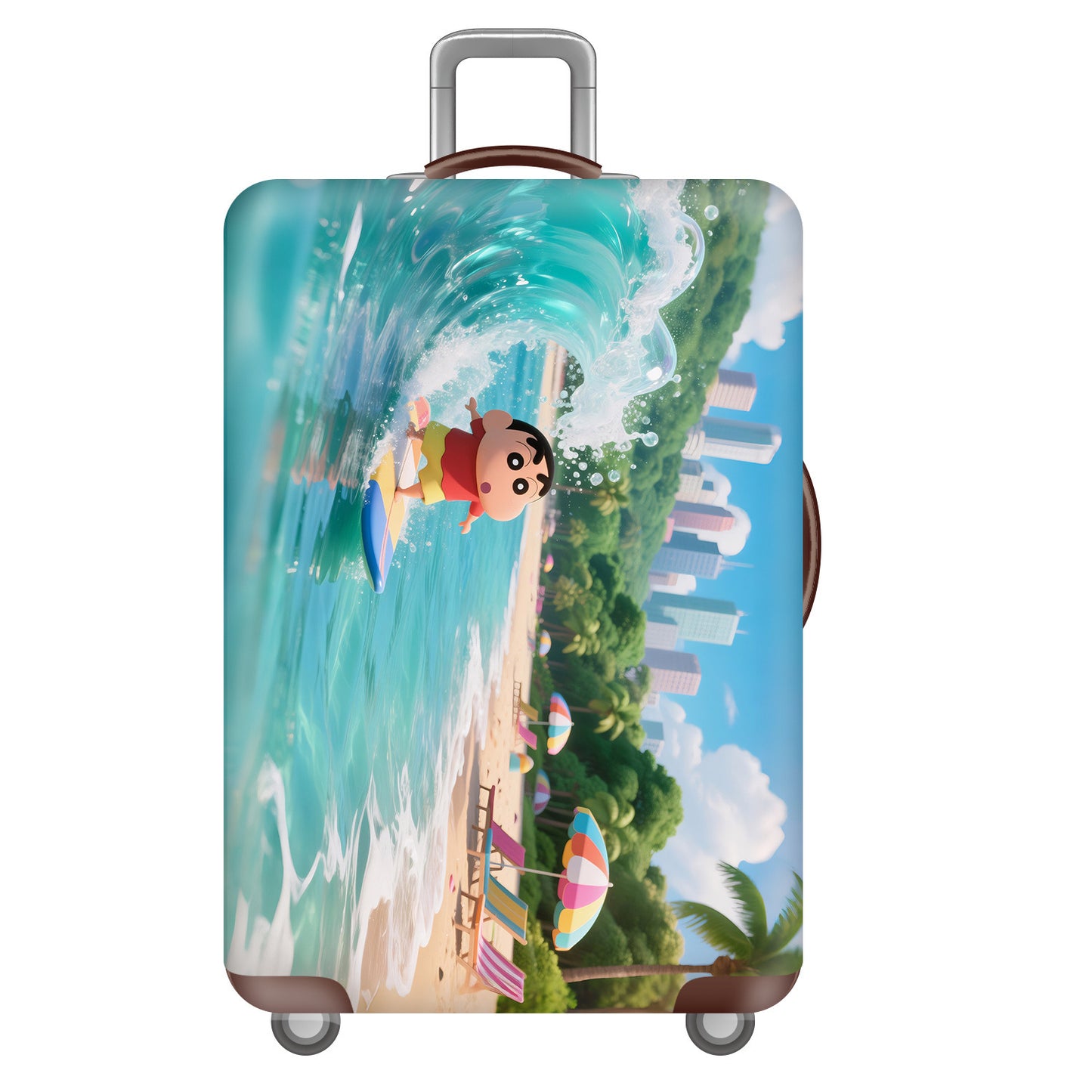Unisex Hartschalenreisekoffer mit fröhlichem Dinosaurier-Motiv Brehn