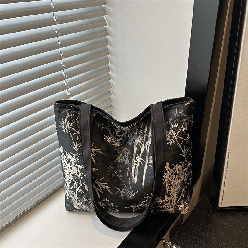 Stylische Bambusdruck-Tasche Brehn