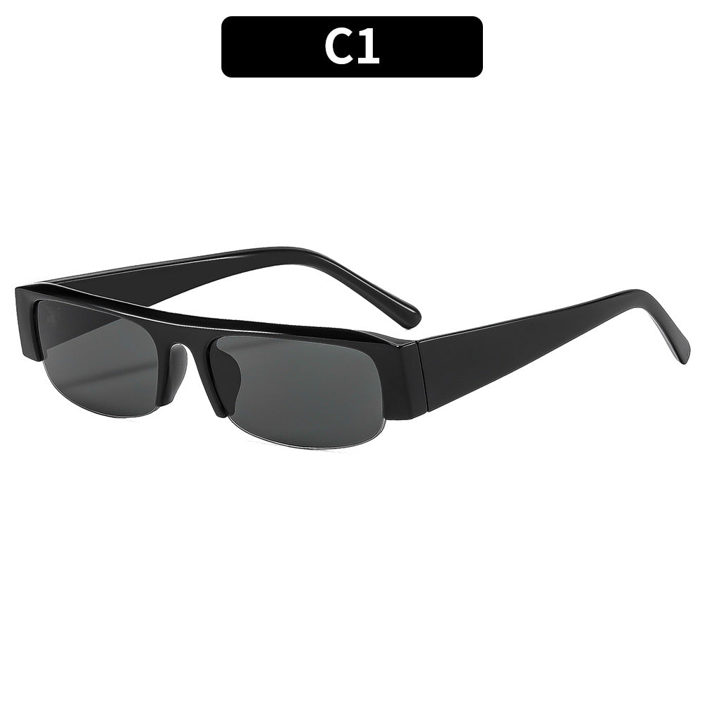 Futuristische Rechteckrahmen Sonnenbrille