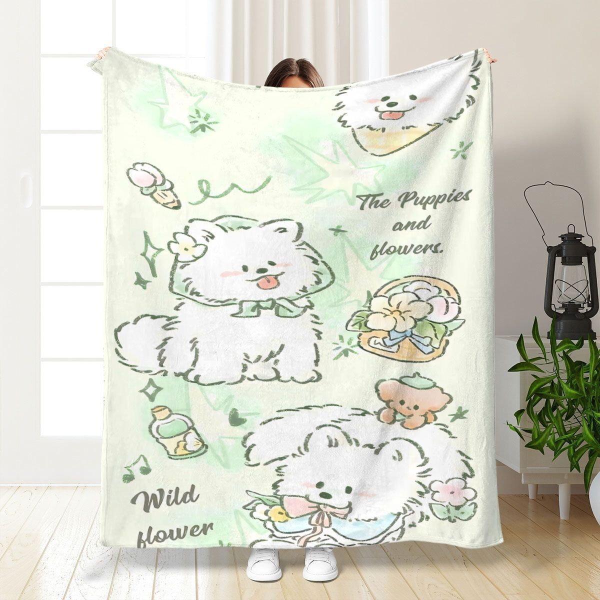 Niedliche tierische Fleece-Decke